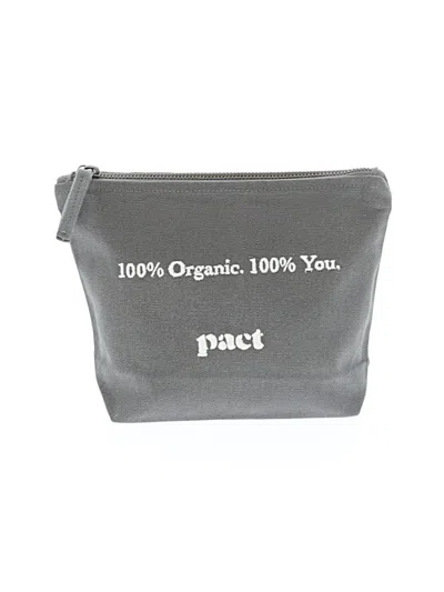 Pre-owned Pact Makeup Bag In Gray