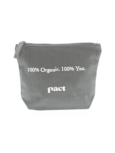 Pre-owned Pact Makeup Bag In Gray