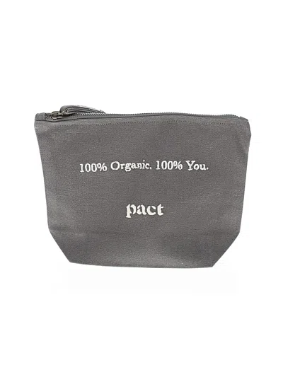 Pre-owned Pact Makeup Bag In Gray