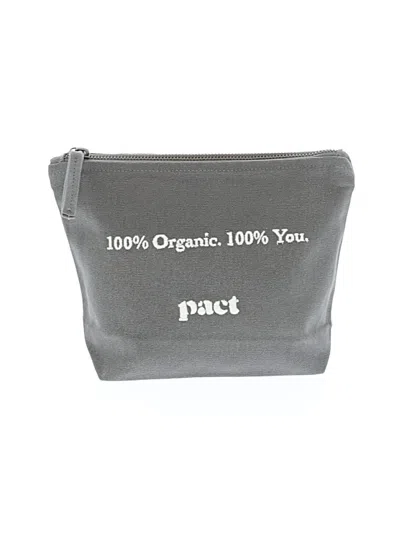 Pre-owned Pact Makeup Bag In Gray