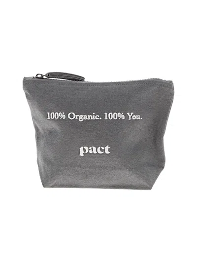 Pre-owned Pact Makeup Bag In Gray
