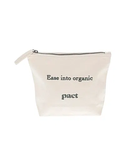 Pre-owned Pact Makeup Bag In Ivory