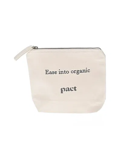 Pre-owned Pact Makeup Bag In Ivory