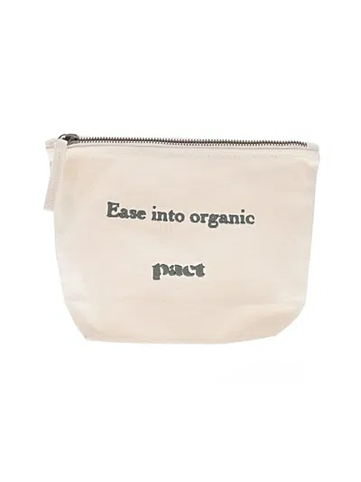 Pre-owned Pact Makeup Bag In Ivory