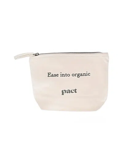 Pre-owned Pact Makeup Bag In Ivory