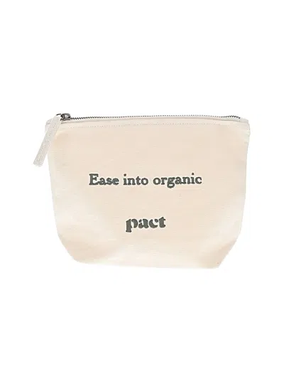 Pre-owned Pact Makeup Bag In Ivory