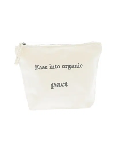 Pre-owned Pact Makeup Bag In Ivory
