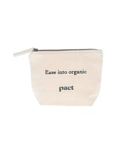 Pre-owned Pact Makeup Bag In Ivory