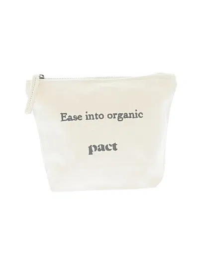 Pre-owned Pact Makeup Bag In Ivory