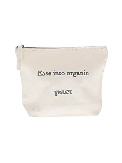 Pre-owned Pact Makeup Bag In White