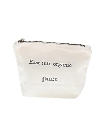 Pre-owned Pact Makeup Bag In White