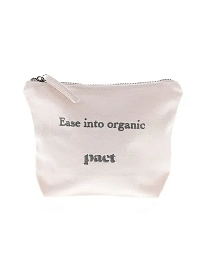Pre-owned Pact Makeup Bag In White