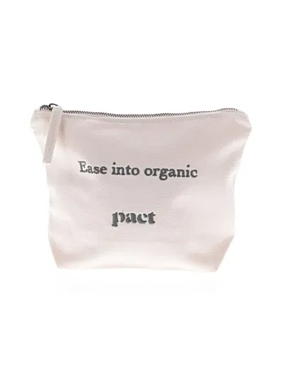 Pre-owned Pact Makeup Bag In White