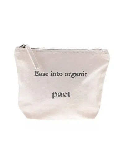 Pre-owned Pact Makeup Bag In White