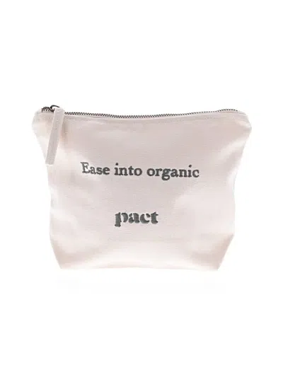 Pre-owned Pact Makeup Bag In White