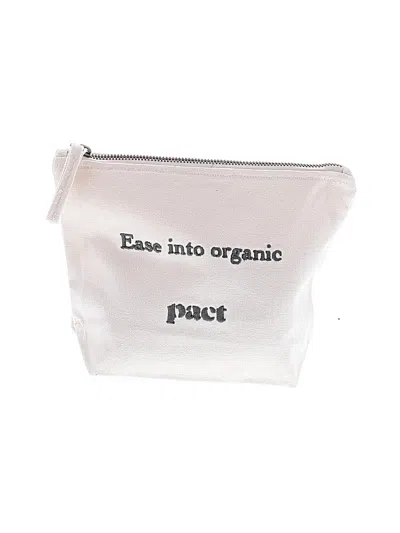 Pre-owned Pact Makeup Bag In White