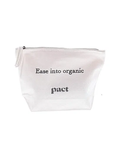Pre-owned Pact Makeup Bag In White