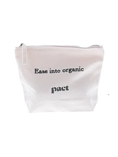 Pre-owned Pact Makeup Bag In White