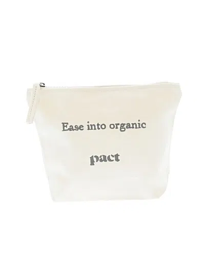 Pre-owned Pact Makeup Bag In White