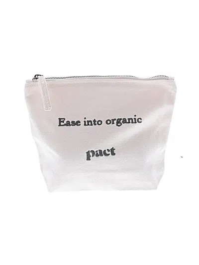 Pre-owned Pact Makeup Bag In White