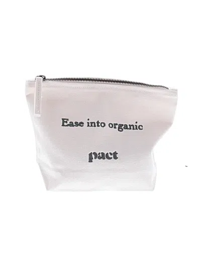 Pre-owned Pact Makeup Bag In White
