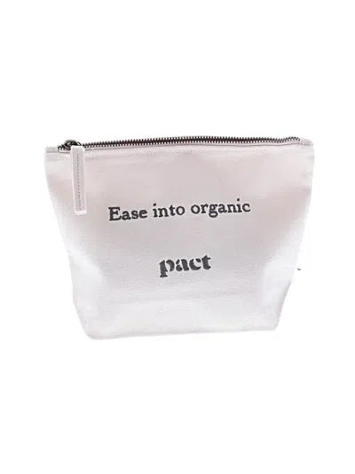 Pre-owned Pact Makeup Bag In White