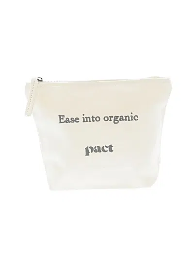 Pre-owned Pact Makeup Bag In White