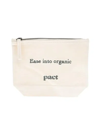 Pre-owned Pact Makeup Bag In White