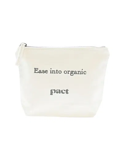 Pre-owned Pact Makeup Bag In White