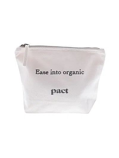 Pre-owned Pact Makeup Bag In White
