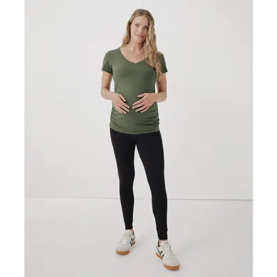 Pact Maternity On The Go-to Legging Made With Organic Cotton In Black