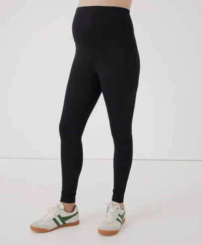 Pact Maternity On The Go-to Legging Made With Organic Cotton In Black