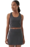 Pact On The Go-to Crop Tank Made With Organic Cotton In Storm
