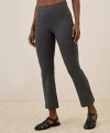Pact On The Go-to Cropped Bootcut Legging Made With Organic Cotton In Charcoal Heather