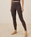 Pact On The Go-to Pocket Legging Made With Organic Cotton In Chocolate Heather