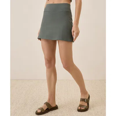 Pact On The Go-to Pocket Skort Made With Organic Cotton In Castor Grey