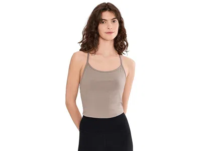 Pact On The Go-to Shelf Bra Tank Top In Brown