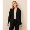 Pact Organic Airplane Wrap Cardigan In Black