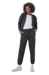 Pact Organic Brushed Fleece Sweatpant In Gray