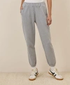 Pact Organic Brushed Fleece Sweatpant In Heather Grey