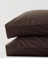 Pact Organic Cool-air Percale Pillowcase 2-pack In Brown