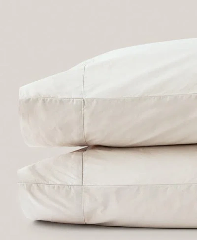 Pact Organic Cool-air Percale Pillowcase 2-pack In White