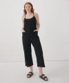 Pact Organic Cool Stretch Lounge Jumpsuit In Black