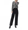 Pact Organic Corduroy Palazzo Pants In Black In Black