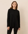 Pact Organic Cotton Airplane Long Sleeve Poncho In Black