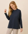 Pact Organic Cotton Airplane Long Sleeve Poncho In Blue
