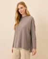 Pact Organic Cotton Airplane Long Sleeve Poncho In Brown