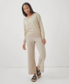 Pact Organic Cotton Airplane Pant In Wheat Heather