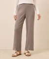 Pact Organic Cotton Airplane Pintuck Wide Leg Pant In Gray