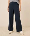 Pact Organic Cotton Airplane Pintuck Wide Leg Pant In Blue